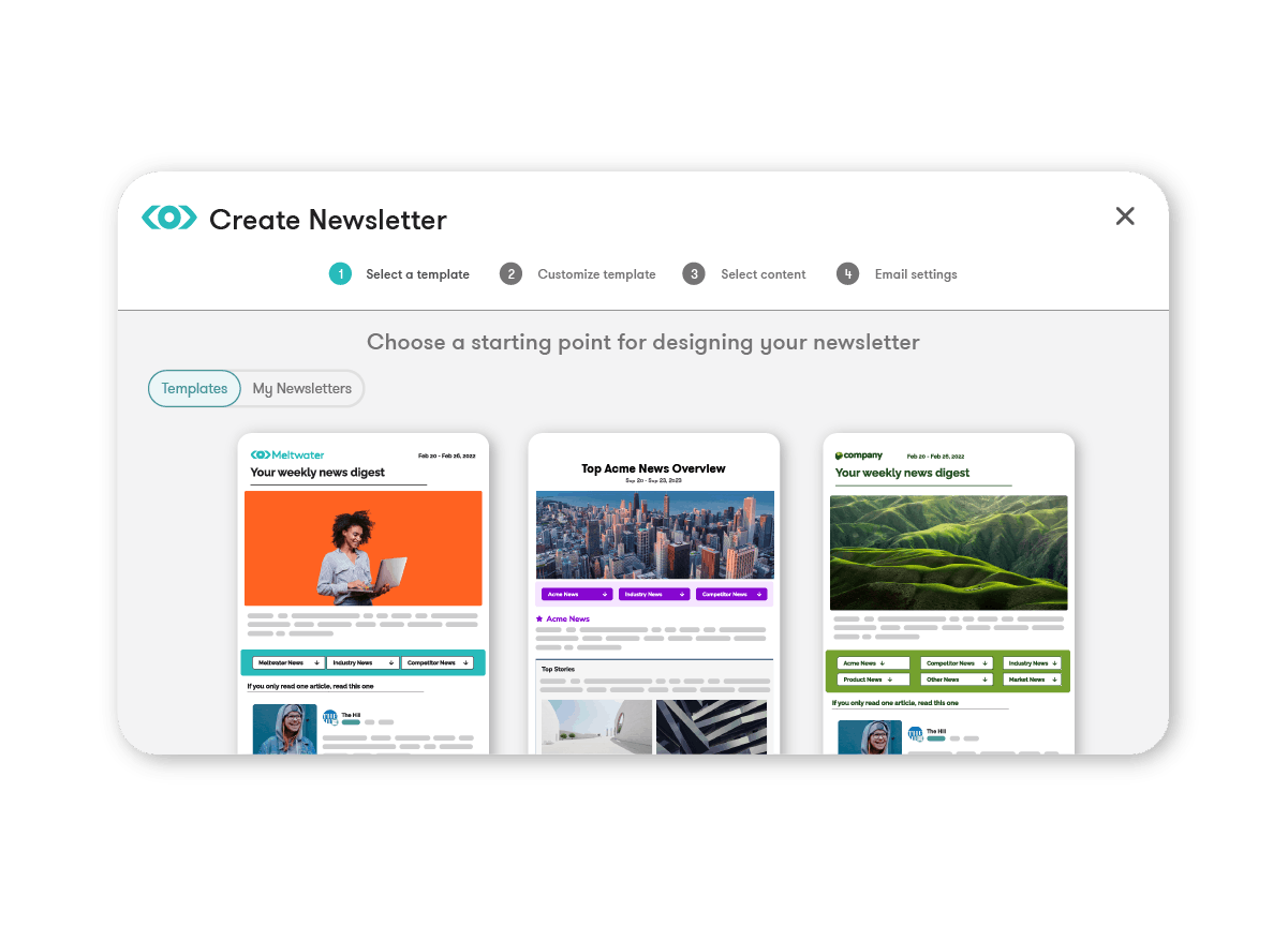 Meltwater: New Newsletter Experience