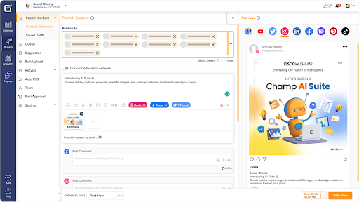 Social Champ Dashboard