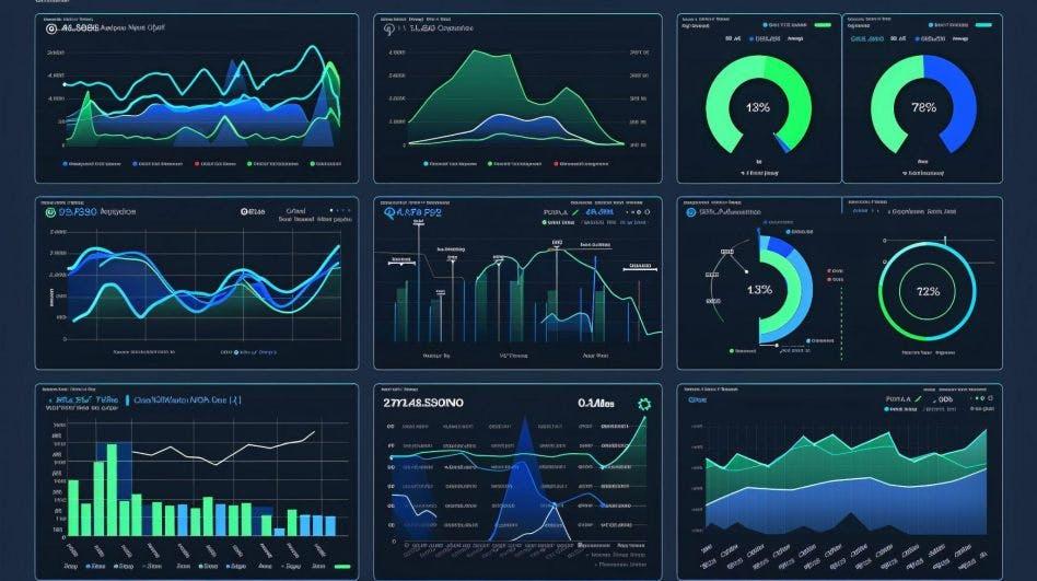 graph visualization of brand metrics performance