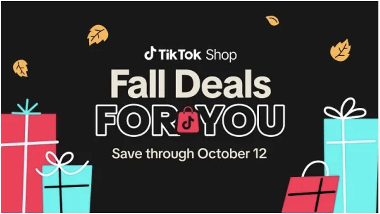 TikTok Fall Deals Shopping push